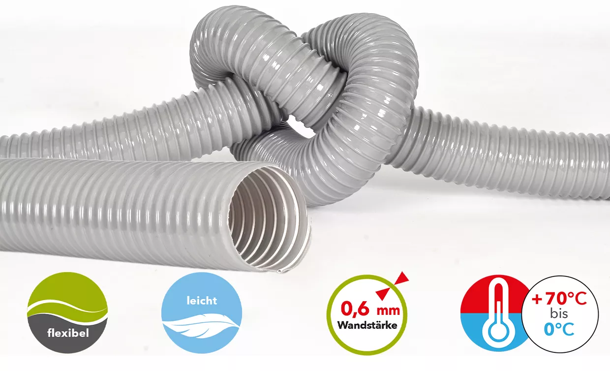 PVC Absaugschlauch Super M