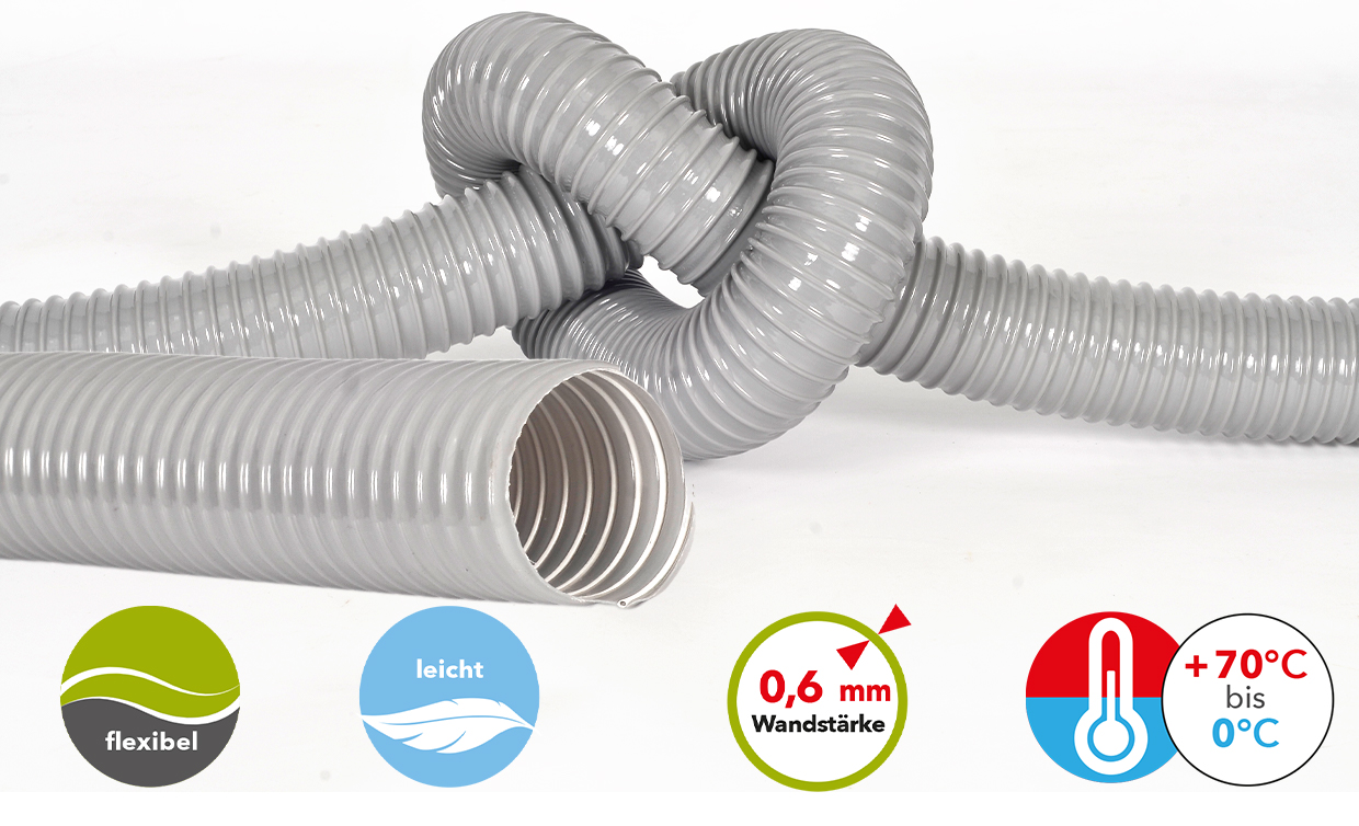 PVC Absaugschlauch Super M