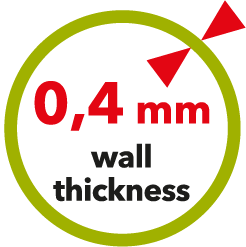 wall thickness 0,4mm
