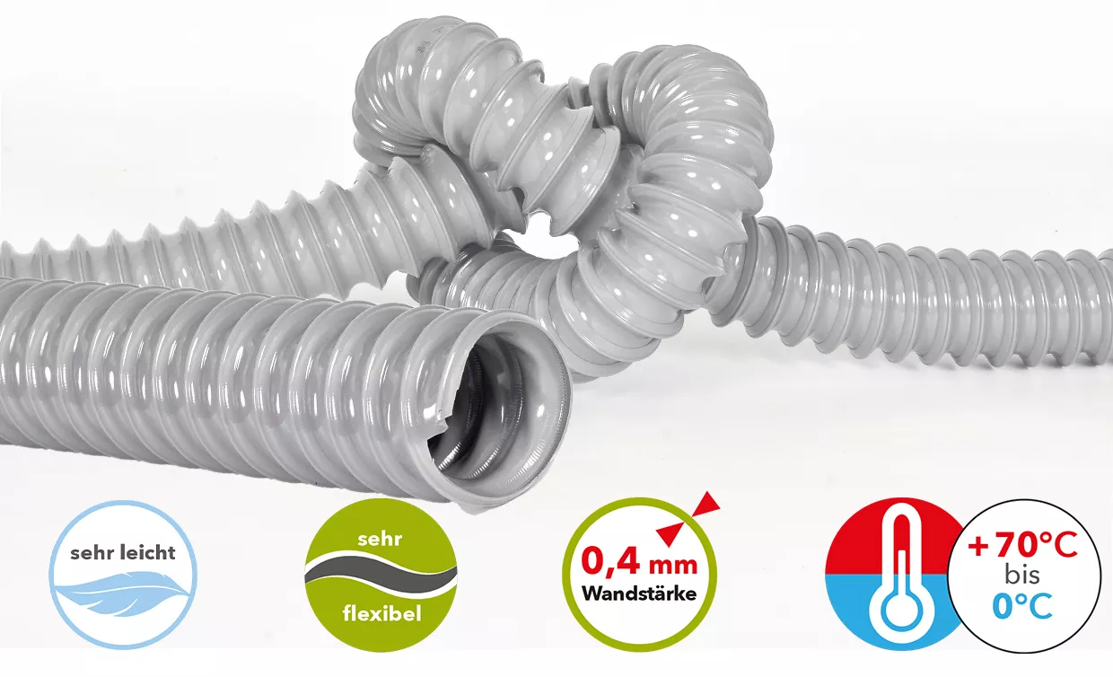 PVC L Absaugschlauch  leicht