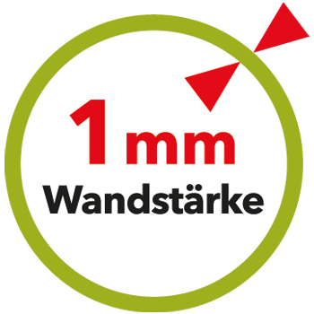 Wandstärke 1mm