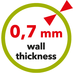 wall thickness 0,7mm