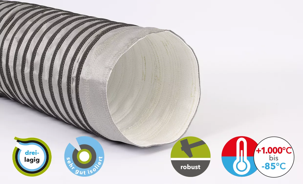 Hochtemperaturschlauch TR1000 (-85°C bis +1.000°C)